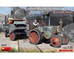 1/35 GERMAN TRACTOR D8511 MOD. 1936 CARGO TRAILER 38033