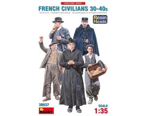 1/35 FRENCH CIVILIANS '30-'40S RESIN HEADS 38037