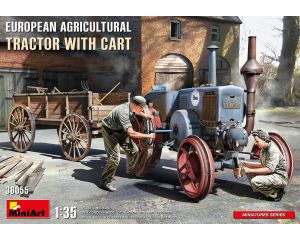 1/35 EUROPEAN AGRICULTURAL TRACTOR WITH CART 38055