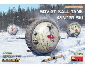 1/35 SOVIET BALL TANK WITH WINTER SKI INTERIOR KIT 40008