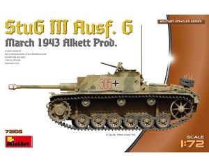 1/72 STUG III AUSF. G MARCH 1943 ALKETT PROD. 72105
