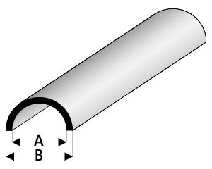 HALF ROUND HOLLOW 5,0X7,0MM