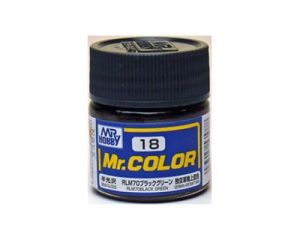 MR. COLOR 10 ML RLM70 BLACK GREEN C-018 C-018