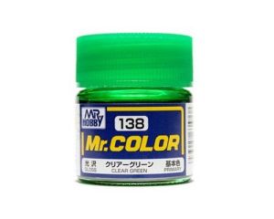 MR. COLOR 10 ML CLEAR GREEN C-138 C-138