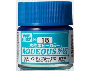 AQUEOUS HOBBY COLORS 10 ML BRIGHT BLUE H-015 H-015