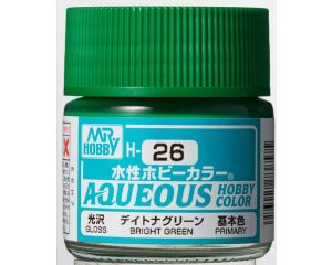 AQUEOUS HOBBY COLORS 10 ML BRIGTH GREEN H-026 H-026