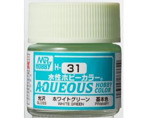 AQUEOUS HOBBY COLORS 10 ML WHITE GREEN H-031 H-031