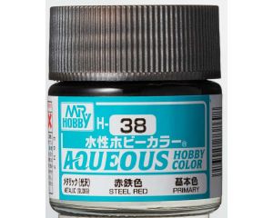 AQUEOUS HOBBY COLORS 10 ML STEEL RED H-038 H-038