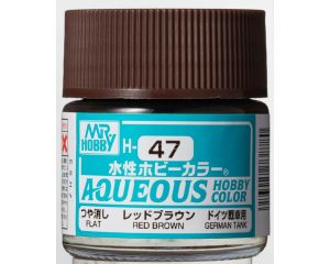 AQUEOUS HOBBY COLORS 10 ML RED BROWN H-047 H-047