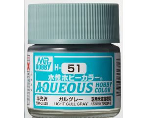 AQUEOUS HOBBY COLORS 10 ML LIGHT GULL GRAY H-051 H-051