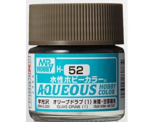 AQUEOUS HOBBY COLORS 10 ML OLIVE DRAB 1 H-052 H-052