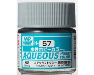 AQUEOUS HOBBY COLORS 10 ML AIRCRAFT GRAY H-057 H-057