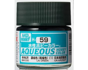 AQUEOUS HOBBY COLORS 10 ML IJN GREEN H-059 H-059