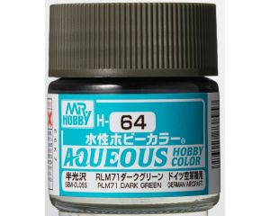 AQUEOUS HOBBY COLORS 10 ML RLM71 DARK GREEN H-064 H-064