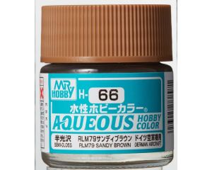 AQUEOUS HOBBY COLORS 10 ML RLM79 SANDY BROWN H-066 H-066