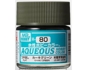 AQUEOUS HOBBY COLORS 10 ML KHAKI GREEN H-080 H-080