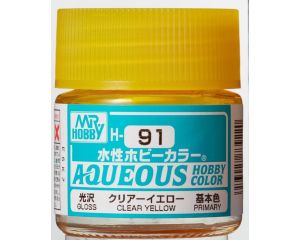 AQUEOUS HOBBY COLORS 10 ML CLEAR YELLOW H-091 H-091