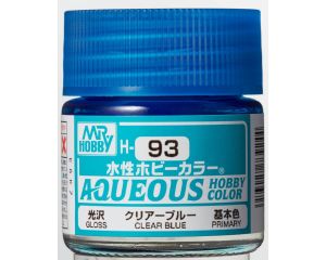 AQUEOUS HOBBY COLORS 10 ML CLEAR BLUE H-093 H-093