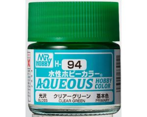 AQUEOUS HOBBY COLORS 10 ML CLEAR GREEN H-094 H-094