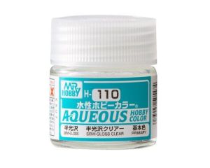 AQUEOUS HOBBY COLORS 10 ML SEMI-GLOSS CLEAR H-110 H-110