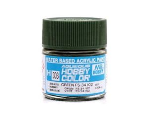 AQUEOUS HOBBY COLORS 10 ML GREEN FS 34102 H-303 H-303