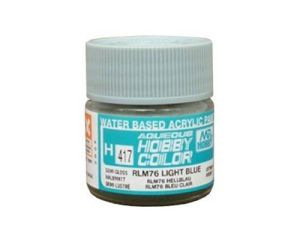 AQUEOUS HOBBY COLORS 10 ML RLM76 LIGHT BLUE H-417 H-417