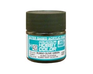 AQUEOUS HOBBY COLORS 10 ML RLM80 OLIVE GREEN H-420 H-420