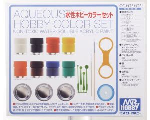 AQUEOUS HOBBY COLOR SET 8 X 10ML HS-30 HS-30