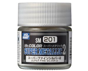 MR. COLOR SUPER METALLIC II 10 ML FINE SILVER II SM-201 SM-201