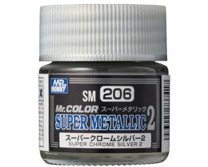 MR. COLOR SUPER METALLIC II 10 ML CHROME SIL. II SM-206 SM-206