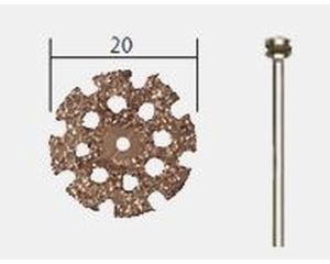 WOLFRAAMCARBIDE DOORSLIJPSCHIJF Ø 20 MM + HOUDER 28838