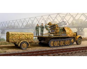 1/35 GERMAN 2CM FLAKVIERLING 38 AUF SELBSTFAHRLAFETTE 01524