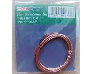 55CM BRASS WIRE SET 0,8 MM AND 0,35 MM 06628