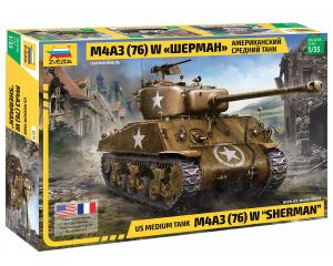 1/35 US MEDIUM TANK M4A3 (76) W SHERMAN 3676