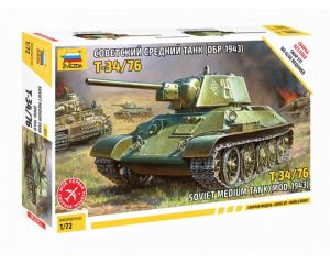 1/72 SOVIET MEDIUM TANK 1943 T-34/76 5001