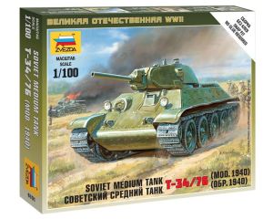 1/100 SOVIET MEDIUM TANK T-34/76 1940 WWII 6101