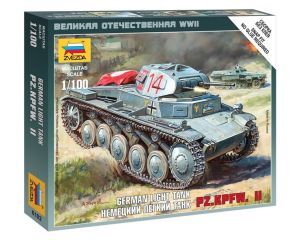 1/100 GERMAN LIGHT TANK PZ.KPFW. II WWII 6102