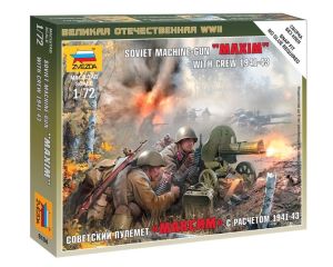 1/72 SOVIET MACHINE-GUN WITH CREW 1941-43 WWII 6104