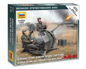 1/72 GERMAN 20-MM ANTI-AIRCRAFT GUN WITH CREW FLAK-38 6117