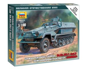 1/100 GERMAN PERSONNEL CARRIER SD.KFZ.251/1 AUSF.B WWII 6127