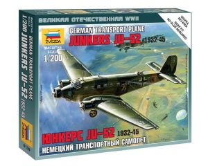 1/200 GERMAN TRANSPORT PLANE JUNKERS JU-52 1932-45 WWII 6139