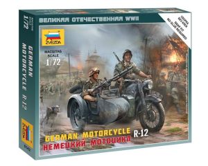 1/72 GERMAN MOTORCYCLE R-12 WWII 6142