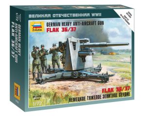 1/72 GERMAN HEAVY ANTI-AIRCRAFT GUN FLAK 36/37 WWII 6158