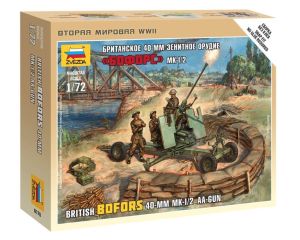 1/72 BRITISH BOFORS 40-MM MK-1/2 AA-GUN WWII 6170