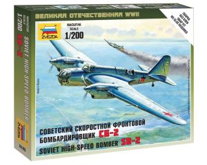 1/200 SOVIET HIGH-SPEED BOMBER SB-2 WWII ** 6185