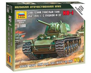 1/100 SOVIET HEAVY TANK MOD.1941 WITH F-32 GUN KV-1 WWII 6190