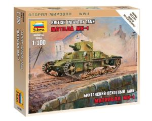 1/100 BRITISH INFANTRY TANK MATILDA MK-I WWII 6191