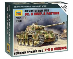 1/100 GERMAN MEDIUM TANK PZ. V AUSF. A PANTHER WWII 6196