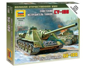 1/100 SOVIET SELF-PROPELLED GUN SU-100 WWII 6211