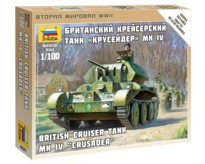 1/100 BRITISH CRUISER TANK MK IV CRUSADER WWII 6227